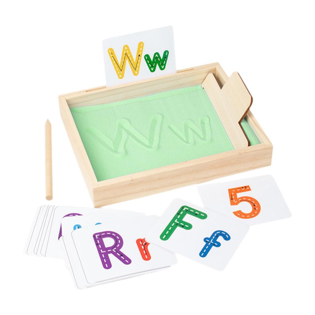 Sand Tray Educational Toys Wooden Sand Tray Learning Tool for  Painting Training Classroom Drawing