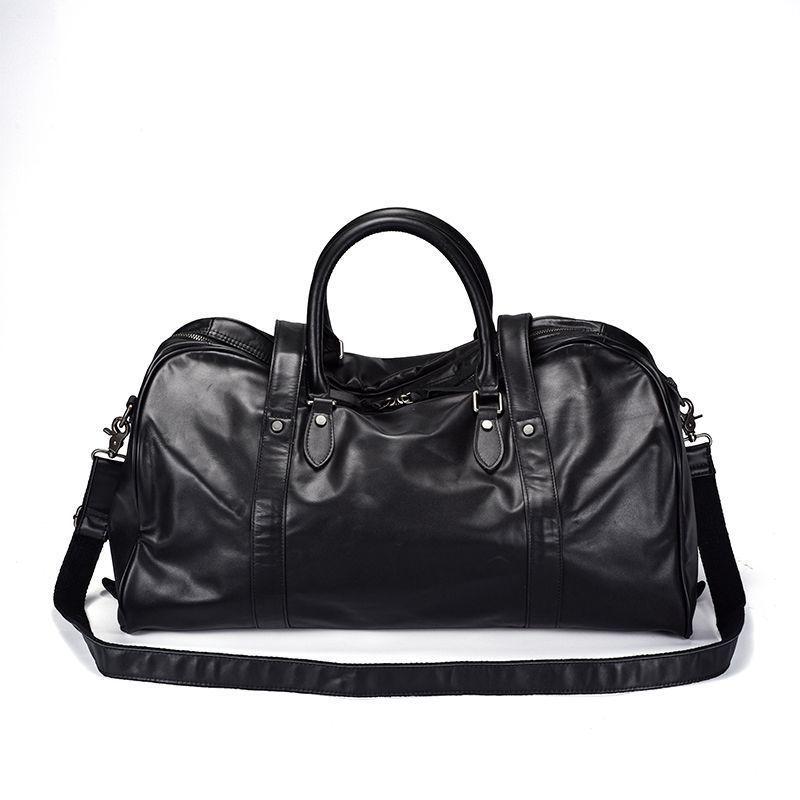 Men`s Genuine Leather Multi-Functional Travel and