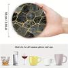 4 Ceramic Tile Pattern Printed Coasters Suitable for Daily Family Party Decoration Office Anti-wooden Coasters Holiday Gifts