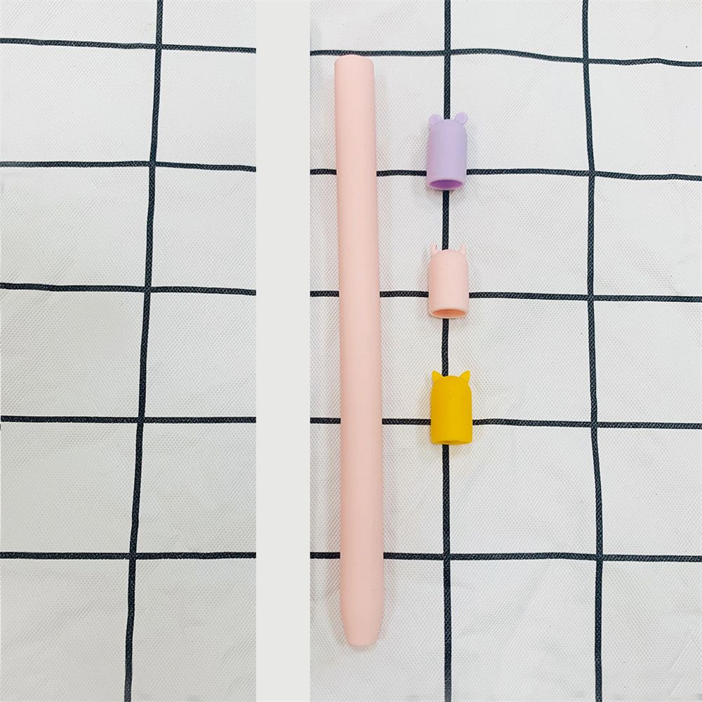 

Silicone For Apple Pencil 1 2 Stylus Cover For Apple Pencil Case Protective Cover Anti-scratch Case pink-For apple pencil 1st