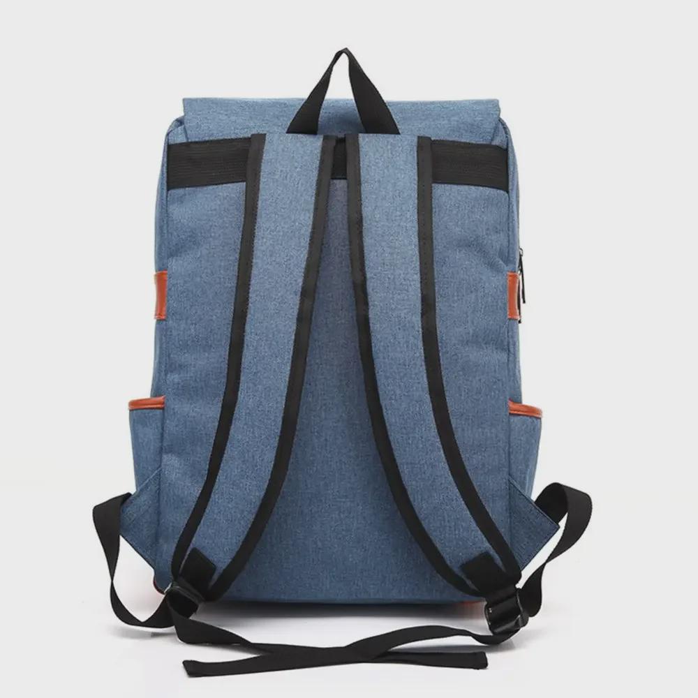 Retro Canvas USB Backpack: Unisex, Large Outdoor Travel Bag