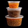 Disposable Round Takeaway Food Containers with Lids