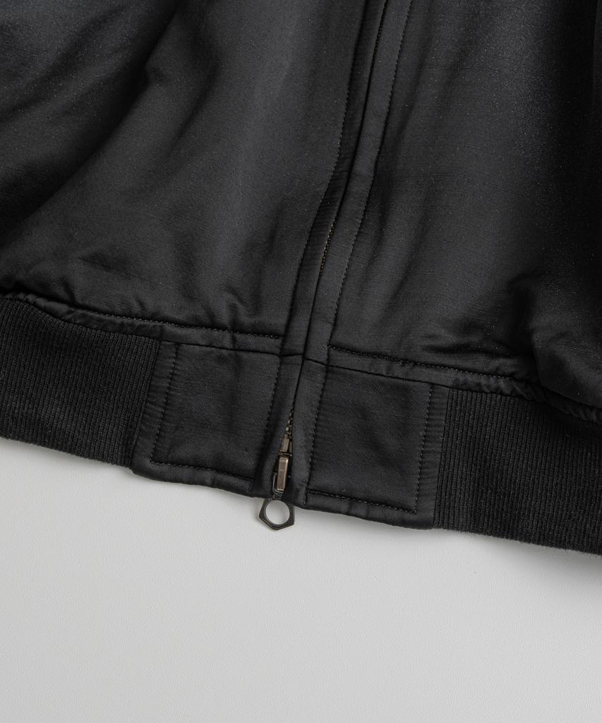 Beheavyer Washed Wool Souvenir Jacket Black