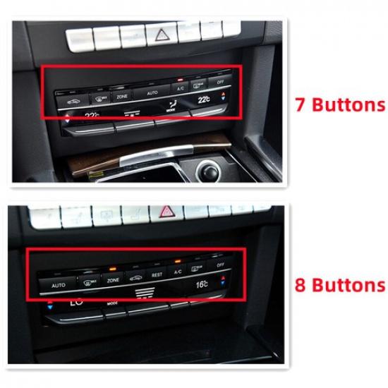 1 Set ABS Car Air Conditioner Control Switch Replace Trim For Benz E W212 15 16