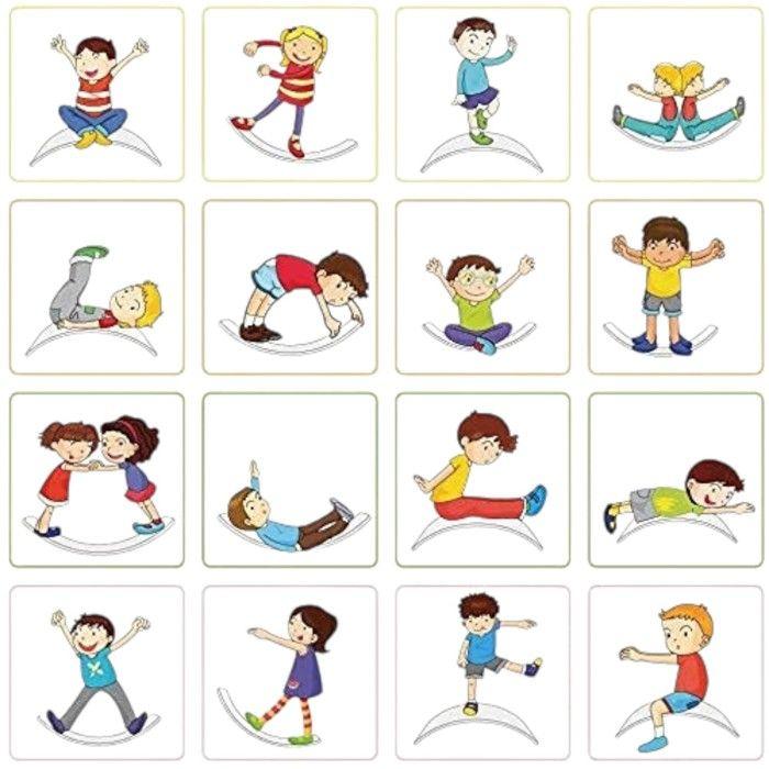 Planche d’Équilibre - GINGER HOME - Bois Naturel - 82x30x15 cm - Jouet Montessori Éducatif