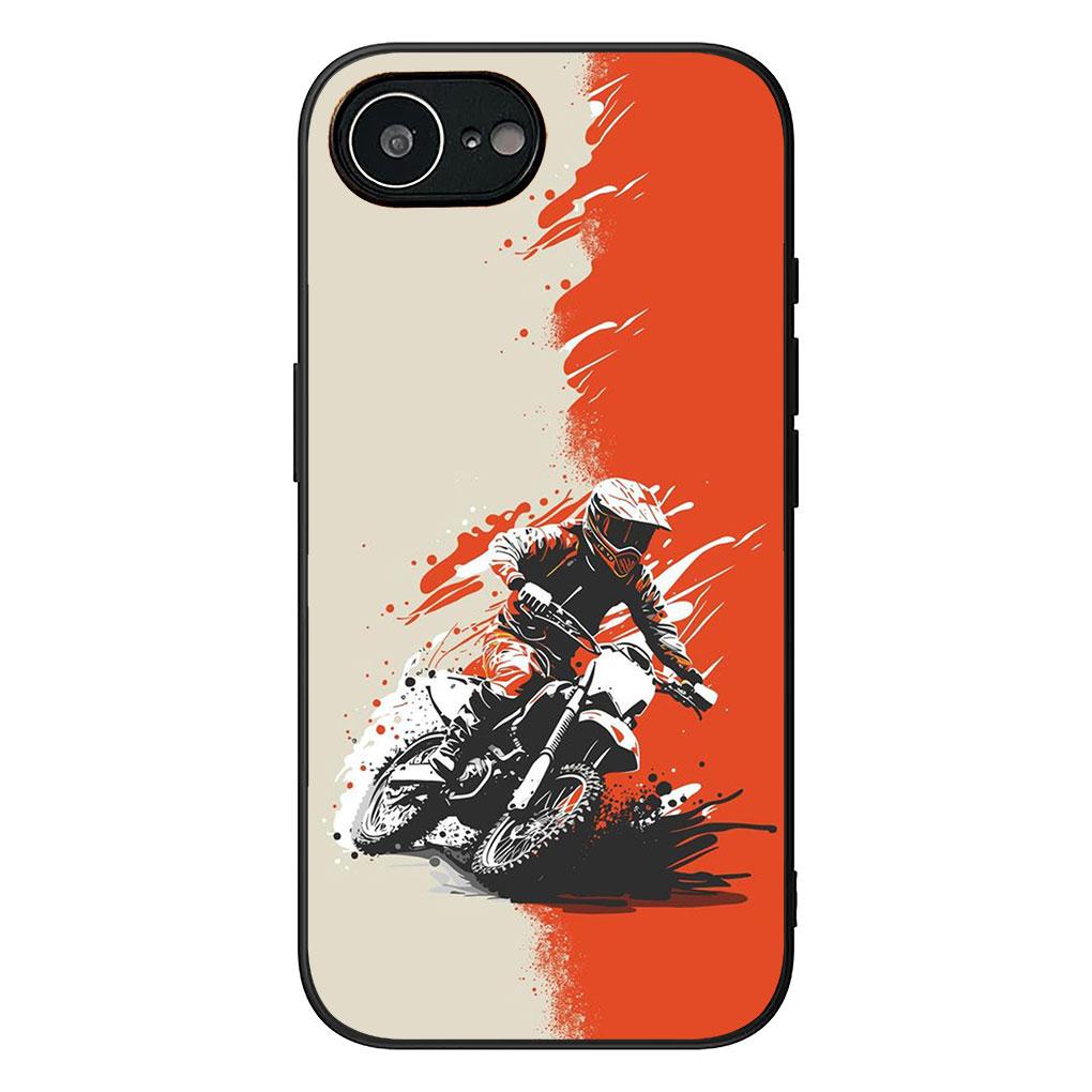 Weiche Hülle für Apple iPhone 17 16 14 15 Pro Max Plus 15+ 16E XR ProMax Air 16+ Handyhülle Motorrad Sport Moto Cross