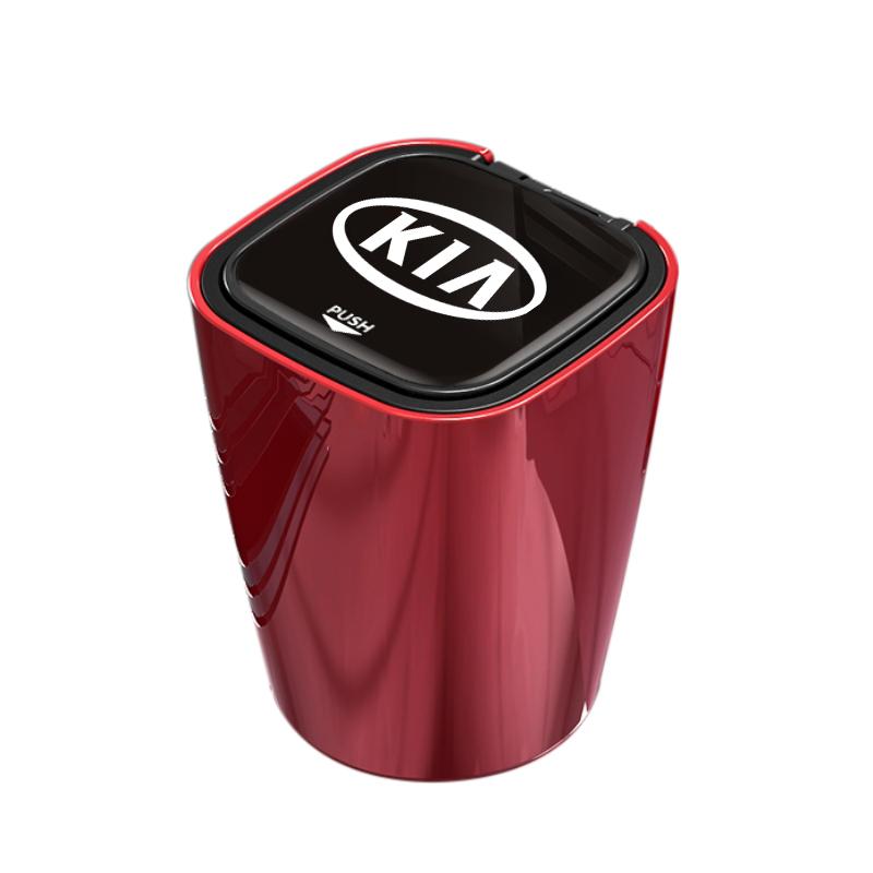 Car Ashtray Smokeless Storage Box with LED Light for KIA Sportage Rio Ceed Picanto K5 K9 Sorento auto Accessories rubbishIH0