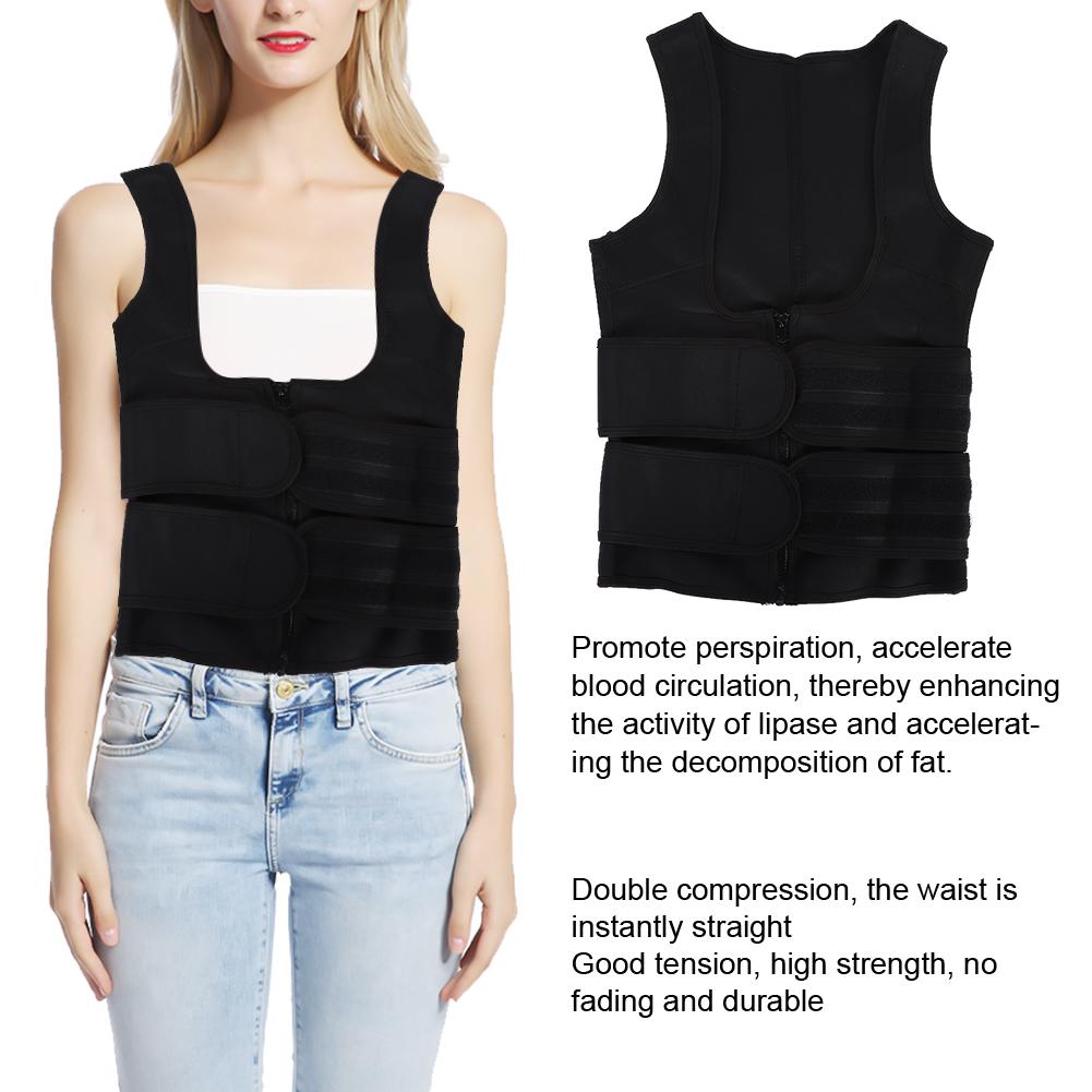 Women Fitness Body Shaper Vest Sweat Fat Burning Weight Loss Waist Trainer ShapewearXL