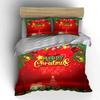 Merry Christmas Festive Set Bedding Duvet Cover Set Duvet Cover Pillowcases  (1*Duvet Cover 2*Pillowcases, without duvet insert)