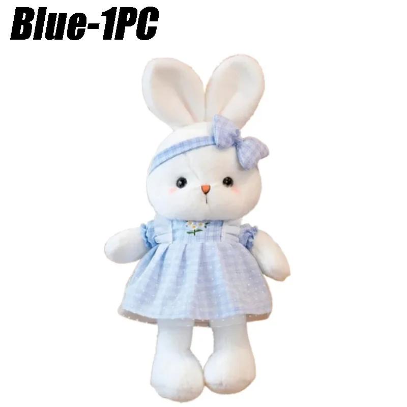 

Adorable Floral Dress Bunny Plush Toy Soft Rabbit Stuffed Animal Easter Gift for Girls Home Decor Birthday Present