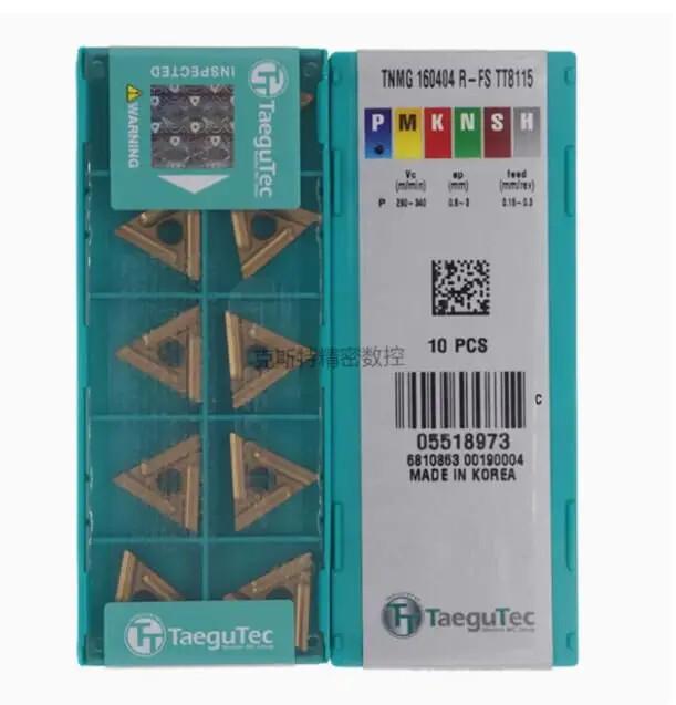 TaeguTec / TNMG160404R-FS TT8125 /Original genuine CNC alloy blade 10 PCS