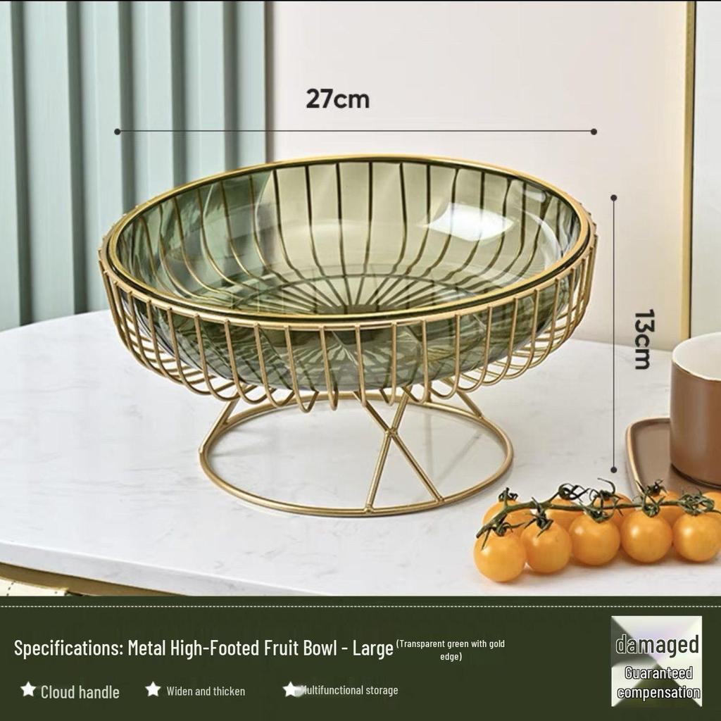 Elegant Fruit and Snack Display Tray for Living Room Coffee Table