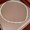 Dopamine Ethnic Retro Beaded Colorful Pearl Choker Necklace - Niche High-End Fashion