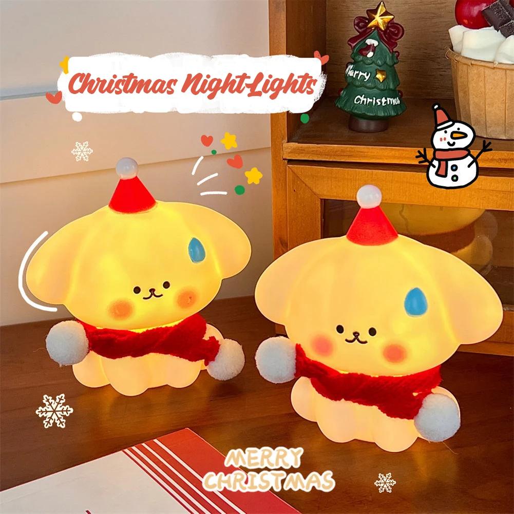 Christmas Snowman Night Light Winter Xmas Decor Housewarming Gift Snowman Night Light for Home Party Desktop Bedroom Living Room