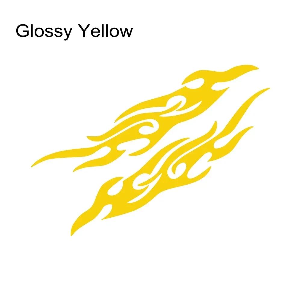 Car Sticker Flame Pattern Creative Personalized Auto Decoration Body Vinyl Film Sticker Waterproof Scratch Resistant Ornament
