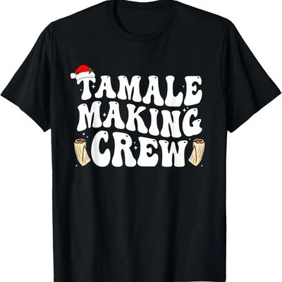 Christmas Tamale Making Crew Retro Funny T-Shirt