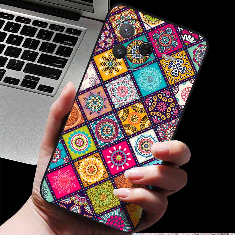 For Xiaomi Poco F7 Pro/ Poco F7 Ultra 5G 3D Relief Flower Emboss Soft Silicone Back Cover Case for Poco F7 Pro Ultra Relief Case