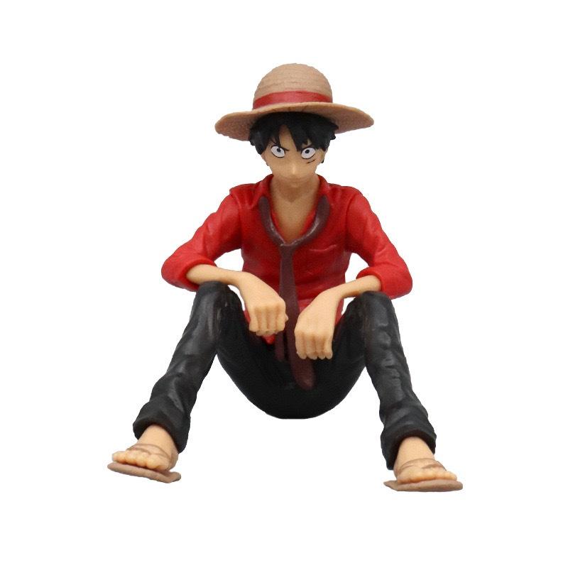 

One Piece Luffy Car Decoration Figure Pvc Material Perfect For Anime Fans красный