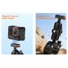 Magnetic Quick Release Mount For Action Cameras With 360 Degree Double Ball Heads And AntiSlip Clamp