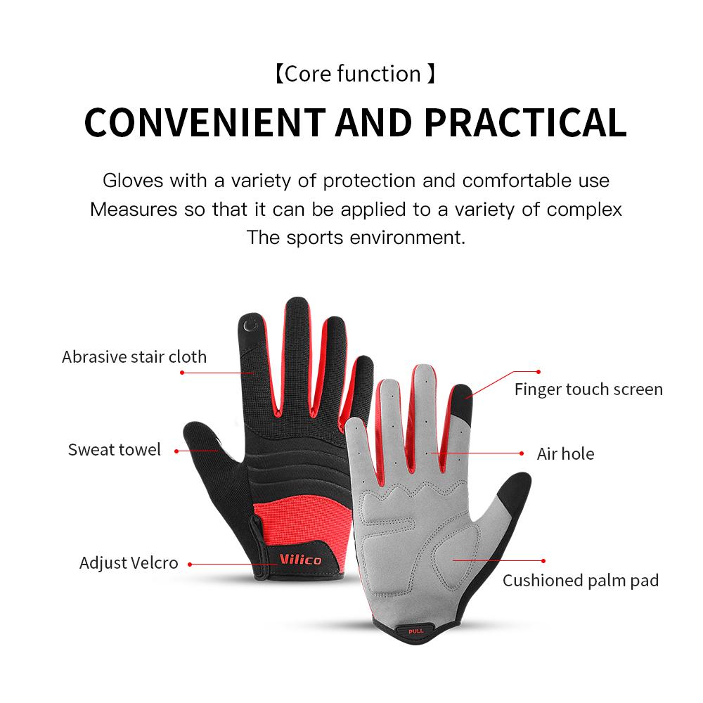 Professional Level Outdoor Cycling Gloves Super Fiber Wear-resistant Shock-absorbing Breathable Comfortable Riding Gloves