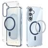 For Samsung Galaxy S25+ Case Compatible with MagSafe Anti Scratch Clear TPU PC Phone Back Cover