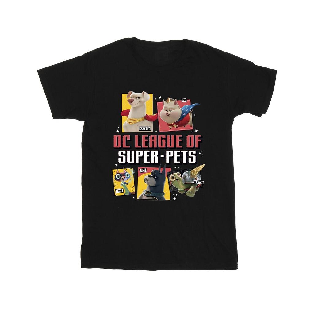 DC Comics Jungen DC League Of Super-Pets Profil-T-Shirt