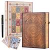 Retro Notebook 8 Style Themes classical notepads creative with copper lock design travel diaries  handbooks personalized gifts
