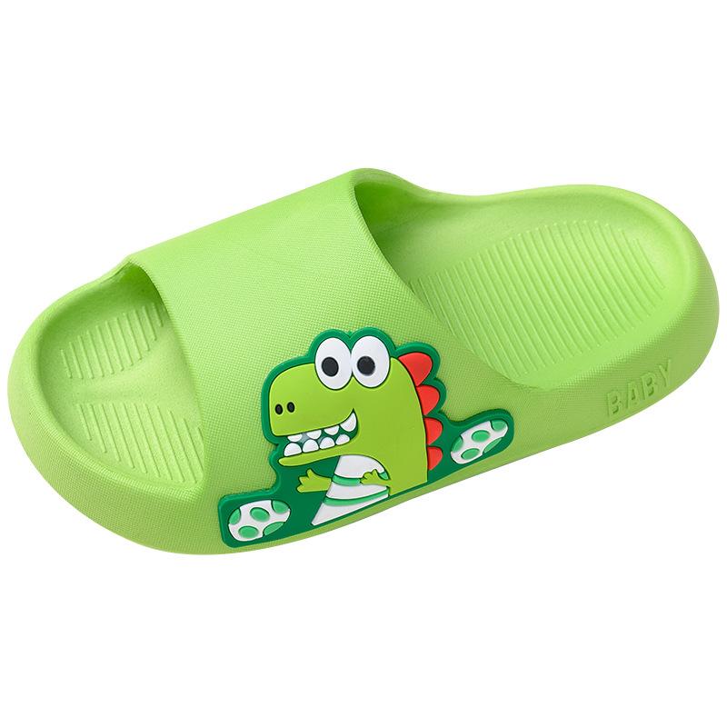 Pantoufles Dinosaure Enfants Été Antidérapantes Semelle Douce Sans Odeur Dessin Animé Claquettes Pour Garçons Filles Intérieur Extérieur Bain Plage