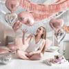 30x300CM Party Backdrop Foil Fringe Garland Metallic Tinsel Streamers Banner Hanging for Birthday Wedding Christmas Decorations