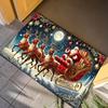 Christmas Reindeer Decorative Rug Living Room & Bedroom Door Mat Non-Slip, Stain-Resistant Carpet Home Furnishing