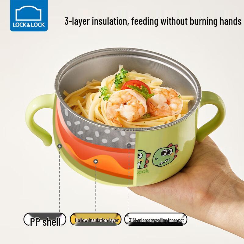 LocknLock 316L Stainless Steel Children s Feeding Bowl