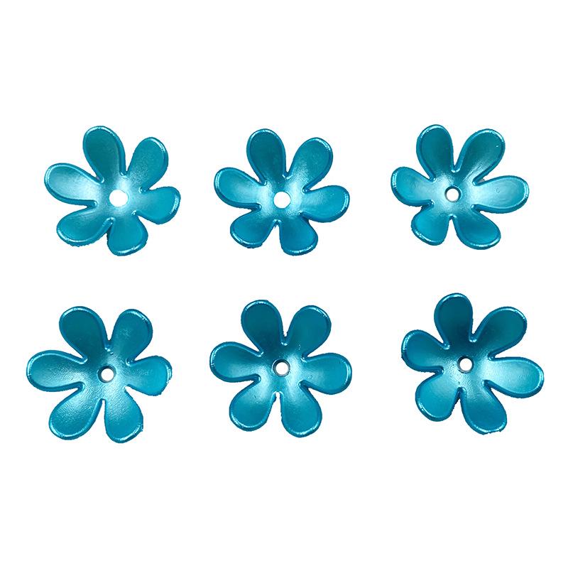 20mm Pearlescent Acrylic Sunflower Beads - Six-Petal Flower for DIY Crafts Half Pound (Approx. 470 pieces)