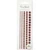 Demi perles adhésives, finition nacrée, de la série Vivi Gade Design. Paquet de 5 formats. Réf 28319