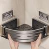 1PC Corner Shower Rack with Hook, Aluminum Shower Holder Without Drilling, Suitable for Bathrooms and Kitchens