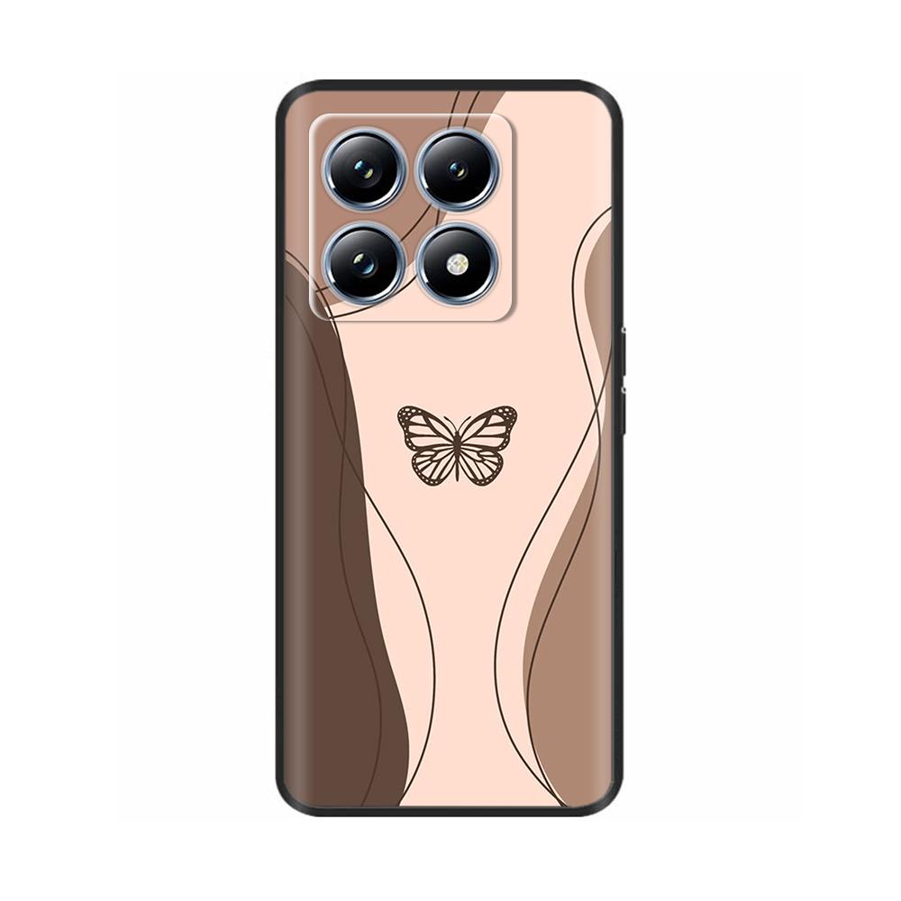 For Xiaomi Mi 14T Pro Case Soft Liquid Silicone Protection Back Cover for Xiaomi 14T Pro Mi14T 5G Cases Painted Cartoon Fundas