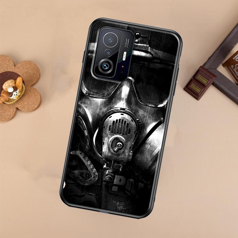 Skull Gas Mask Case For Xiaomi 13 14 Ultra 11T 12T 13T 14T Pro POCO X7 Pro X3 X5 X6 F3 F5 F6 M6 Pro Cover