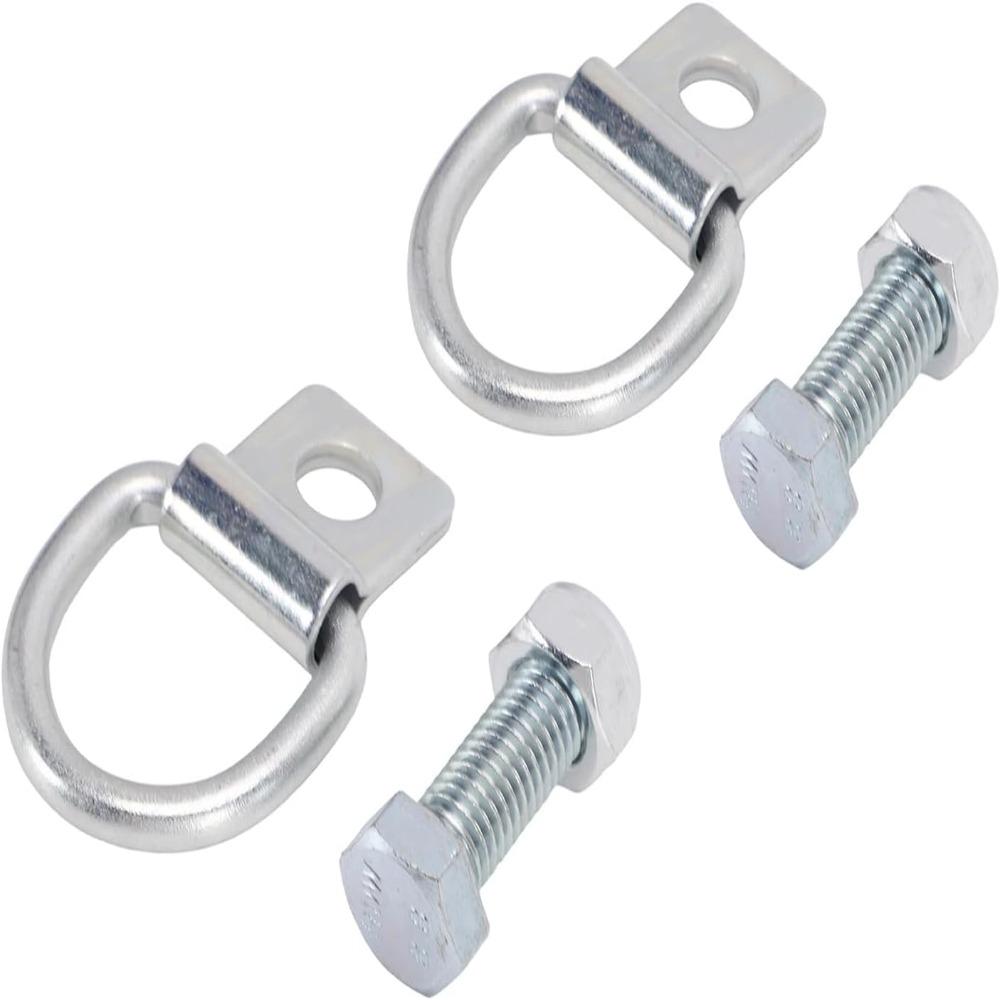 2PCS Heavy Duty Cargo Fixed Hook 14mm Hole Trailer Pull Ring Durable Trailer  Ring  For Trailers