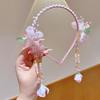 Handmade Hanfu Hair Accessories: Pearl Tassel Hairpin & Butterfly Flower Headband for Women and Girls