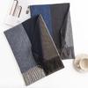 Checked Color Matching Men's Imitation Cashmere Scarf Winter Thickening Commuter Neck Scarf High End Warm Extended Shawl