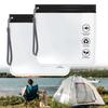 2Pcs 20x20cm Security Liquids Bag Clear Washing Bag Portable Makeup Bag  Airport
