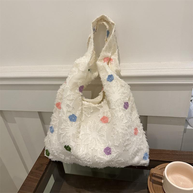 Fashion Knitted Foreign Style Casual Bag 2025 Spring and Summer Versatile Ins Shoulder Underarm Bag Tote Bag Women