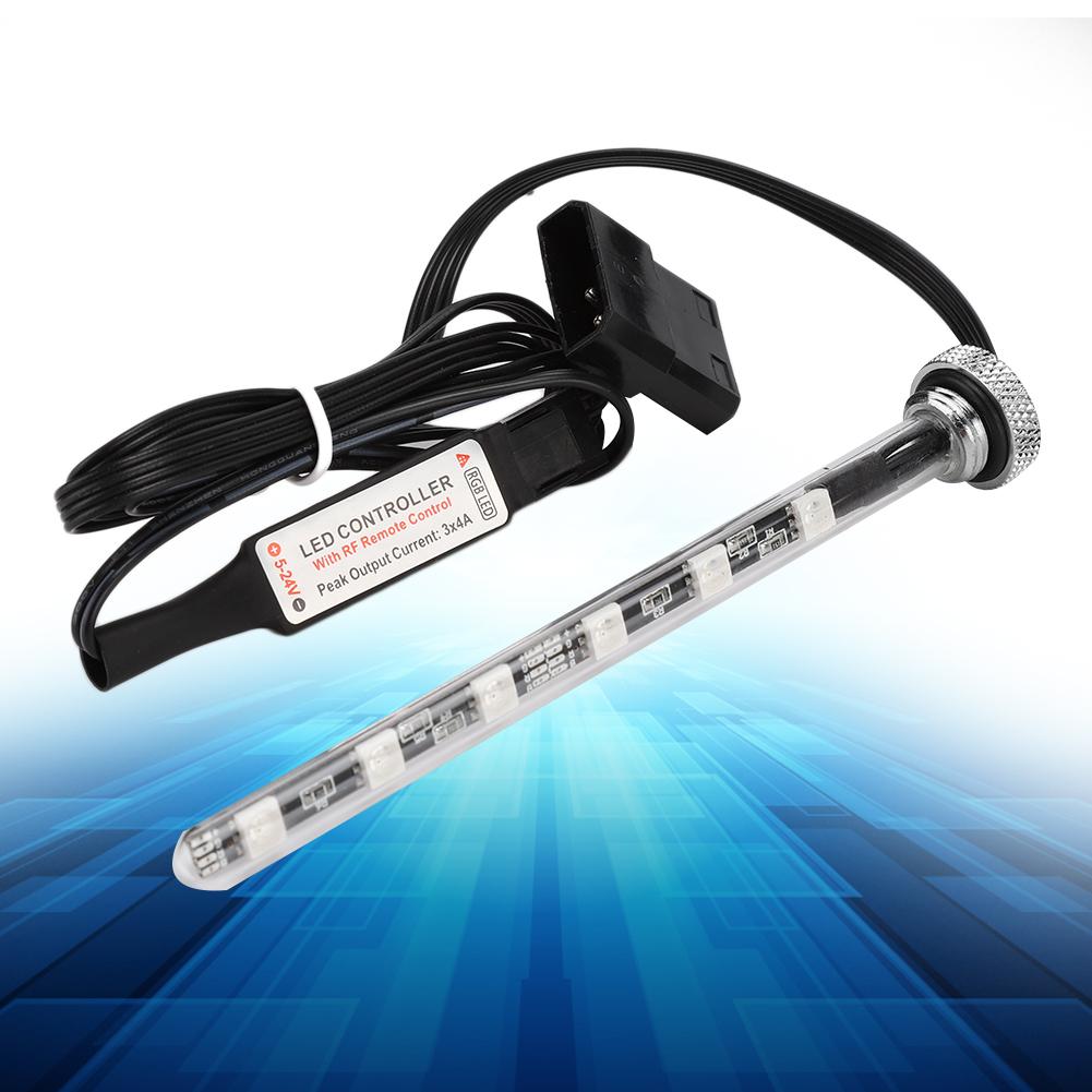 Water Tank Lamp Computer Water Cooled Accessories with Remote Control DG CLED 125mm