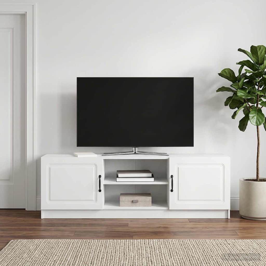 TV Cabinet White 150 X 31 X 47 Cm Engineered Wood