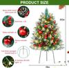 2 Pack 30' Outdoor Christmas Tree Decorations with Pine Cones, Gold & Red Balls, 30 LEDs – Yard Holiday Display