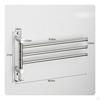 Swing Arm Towel Rack Stainless Steel Swivel Space Saving Hardware for Washroom, Utility