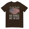 No Kings In America Us Flag Vintage No War Tshirt