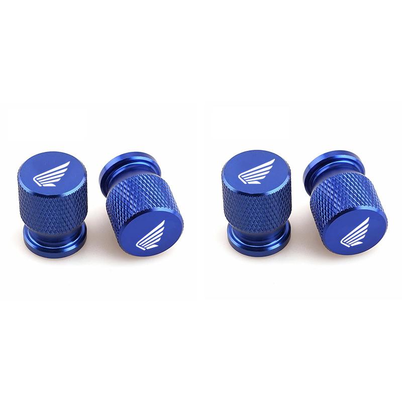 4PCS Alloy Car Wheel Tire Valve Caps Stem Dust Covers For Honda CB400 CB650F CBF CBR250RR CRF SH300 NC750 Motorcycle Accessories