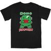 Retro Domo Kun Waffe Cartoon Gedrucktes Baumwoll T-Shirt für den täglichen Gebrauch für Männer Frauen Maskottchen Mode Lässig Locker Kurzarm