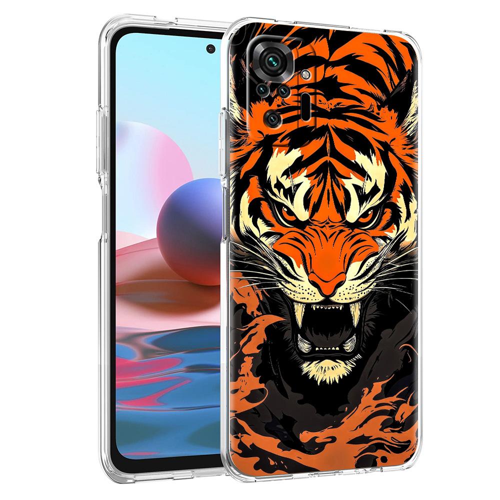 Phone Case For Xiaomi Redmi Note 15 14 5G 13 12 10 11 Pro Plus 4G 14C 13C 12C Soft TPU Cover Cool Animal Tiger Lion
