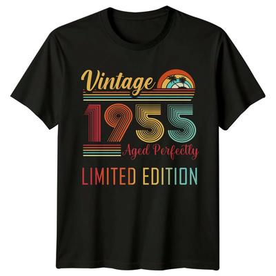 Vintage 1955 Aged Limited Edition 71st Birthday Unisexs TShirt Retro